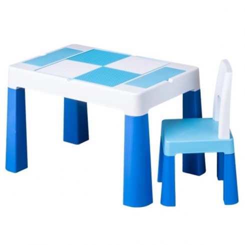 Set masuta cu scaun Tega Lego Multifun albastru 