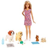 Set Barbie by Mattel Family papusa cu 4 catelusi si accesorii {WWWWWproduct_manufacturerWWWWW}ZZZZZ]