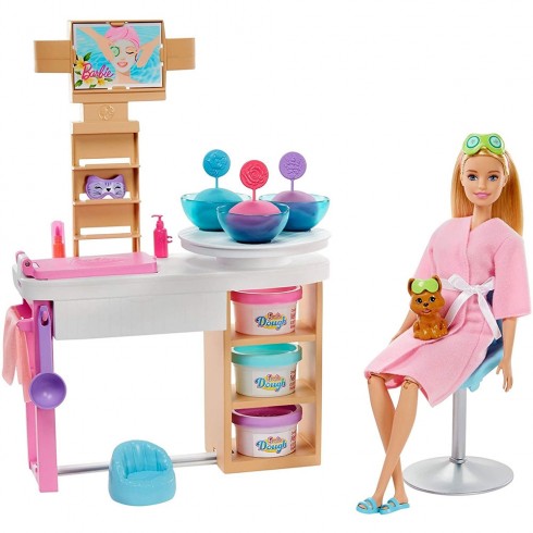Set Barbie by Mattel Wellness and Fitness O zi la salonul Spa papusa cu figurina si accesorii {WWWWWproduct_manufacturerWWWWW}ZZZZZ]