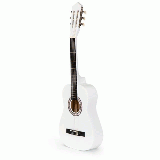 Chitara din lemn Ecotoys HX18022-30 76x28 cm alb
