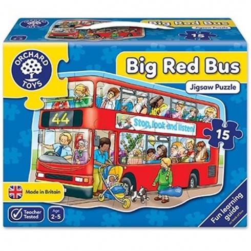 Puzzle de podea Orchard Toys Autobuzul 15 piese