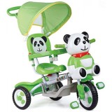 Tricicleta cu copertina Eurobaby Panda A23-3 verde