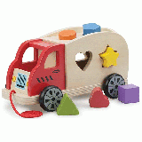 Camion New Classic Toys Shape Sorter cu 6 forme