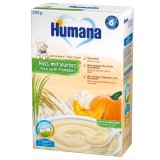 Cereale Humana fara lapte cu fulgi de orez si dovleac de la 6 luni 200 g