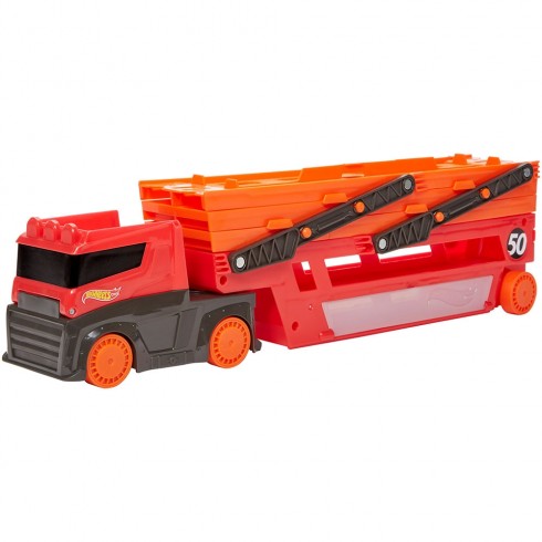 Camion Hot Wheels by Mattel Mega transportator cu trailer {WWWWWproduct_manufacturerWWWWW}ZZZZZ]