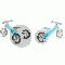 Bicicleta fara pedale Ricokids RC-616 2 in 1 albastru