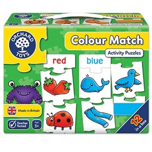 Joc Orchard Toys puzzle in limba engleza Invata culorile prin asociere