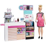 Set Barbie by Mattel Cooking and Baking Cafenea cu papusa si accesorii {WWWWWproduct_manufacturerWWWWW}ZZZZZ]