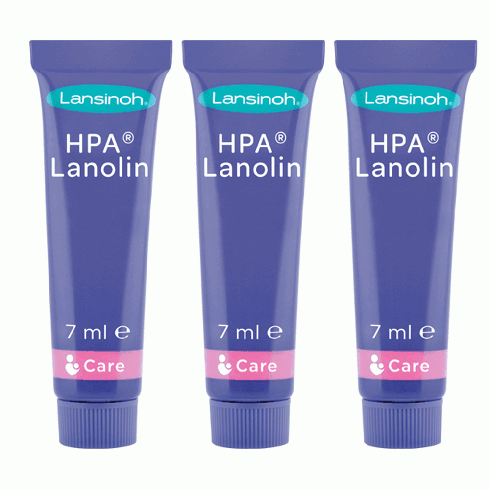 Set lanolina crema mameloane Lansinoh 3 x 7 ml 
