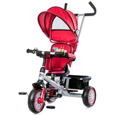 Tricicleta cu copertina si sezut reversibil Chipolino Twister red 2015