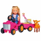 Set Simba Papusa Evi Love 12 cm, tractor cu remorca si accesorii {WWWWWproduct_manufacturerWWWWW}ZZZZZ]