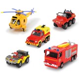 Set Dickie Toys 4 masinute si un elicopter Fireman Sam {WWWWWproduct_manufacturerWWWWW}ZZZZZ]