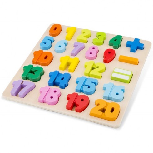 Puzzle din lemn New Classic Toys Numere