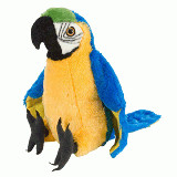 Jucarie de Plus Wild Republic Papagal Macaw Galben 30 cm