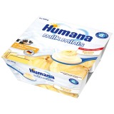 Iaurt Humana cu gust de banane de la 6 luni 4x100 g