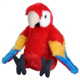 Jucarie de plus Wild Republic Papagal Macaw Stacojiu 20 cm