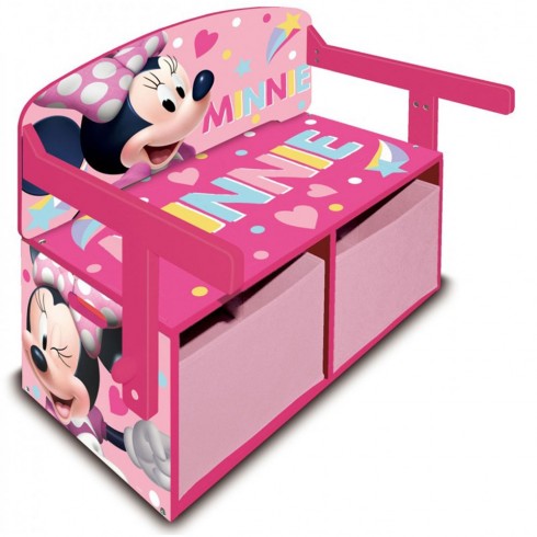 Mobilier depozitare jucarii Arditex 2 in 1 Minnie s Bow-tique